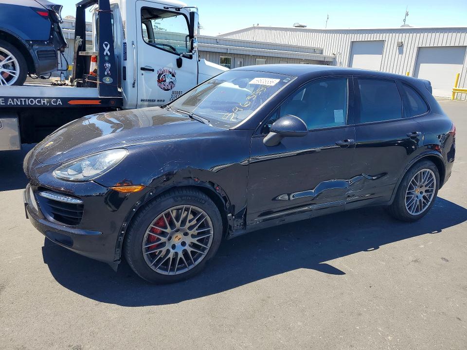 2014 Porsche Cayenne VIN WP1AC2A29ELA80717 COPART salvage auction — SIDE, CA - SALVAGE CERTIFICATE, sold $11,500 on 2026-08-26 (photo 1)