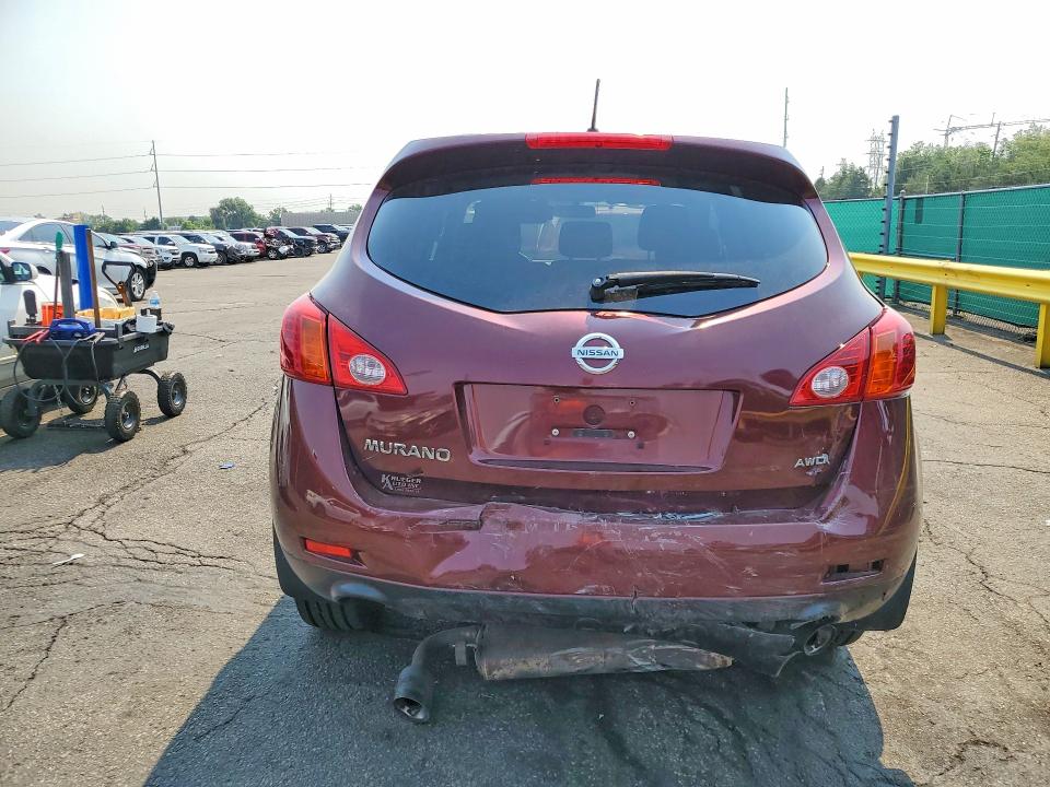 2010 Nissan Murano VIN JN8AZ1MW4AW134267 COPART salvage auction — REAR END, Co - Public - Salvage Title, sold $275 on 2026-07-28 (photo 6)