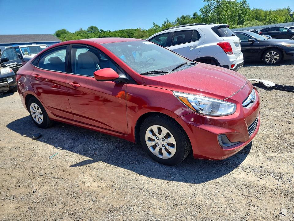 2017 Hyundai Accent VIN KMHCT4AE5HU381415 COPART salvage auction — REAR END, Ma - Cert Of Title-Salvage, sold $600 on 2026-07-29 (photo 4)
