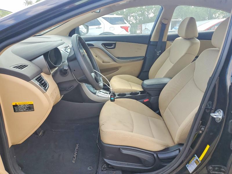 2012 Hyundai Elantra VIN KMHDH4AE8CU336922 COPART salvage auction — UNDERCARRIAGE, Md - Cert Of Salvage > 75% Damage, sold $2,100 on 2026-07-09 (photo 7)