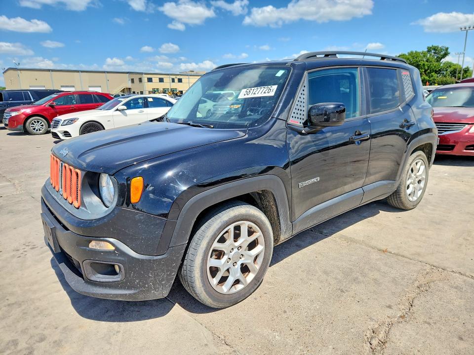 2017 Jeep Renegade VIN ZACCJABB6HPG37821 COPART salvage auction — HAIL, Tx - Certificate Of Title, sold $1,750 on 2026-08-06 (photo 1)