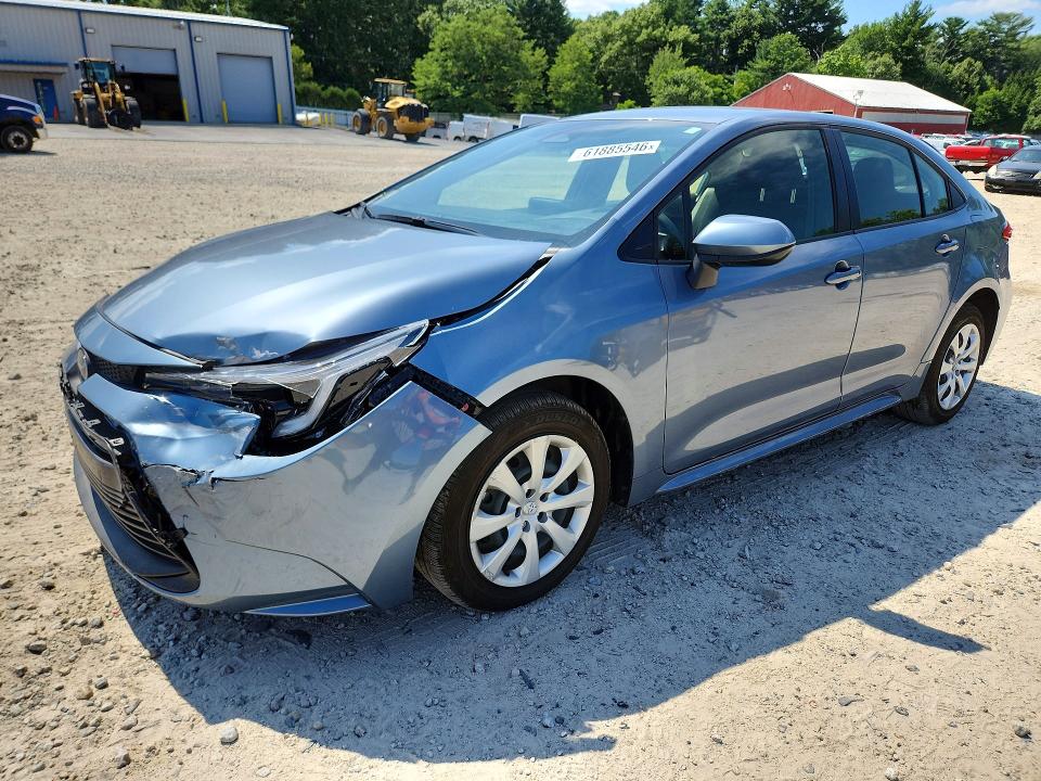 2025 Toyota Corolla VIN JTDBCMFE2SJ046176 COPART salvage auction — FRONT END, Ma - Cert Of Title-Salvage, sold $7,500 on 2026-07-27 (photo 1)