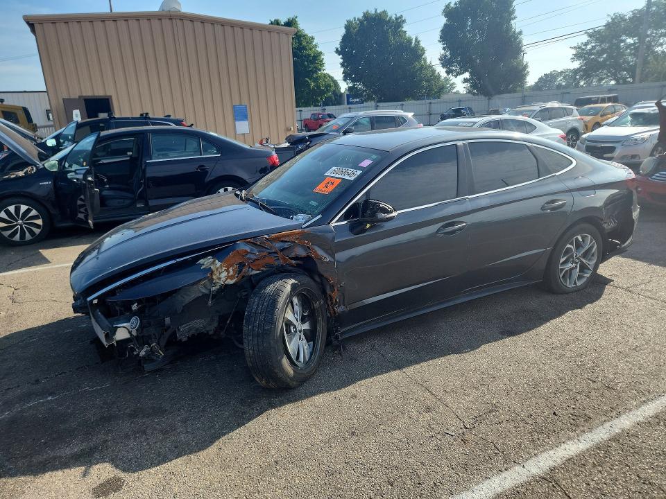 2023 Hyundai Sonata VIN KMHL64JA8PA291681 COPART salvage auction — FRONT END, Oh - Certificate Of Title (P), sold $3,000 on 2026-07-15 (photo 1)