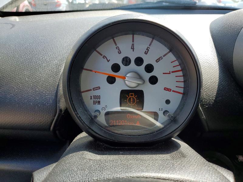 2011 Mini Cooper VIN WMWZB3C53BWH95491 COPART salvage auction — FRONT END, On - Permit Salvage, sold $125 on 2026-07-28 (photo 9)