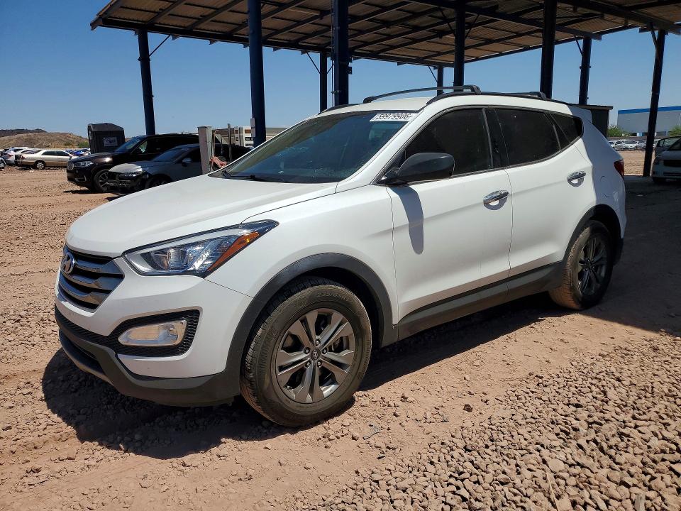 2016 Hyundai Santa fe VIN 5XYZU3LB9GG371494 COPART salvage auction — REAR END, Az - Cert Of Title - Salvage, sold $2,750 on 2026-07-14 (photo 1)