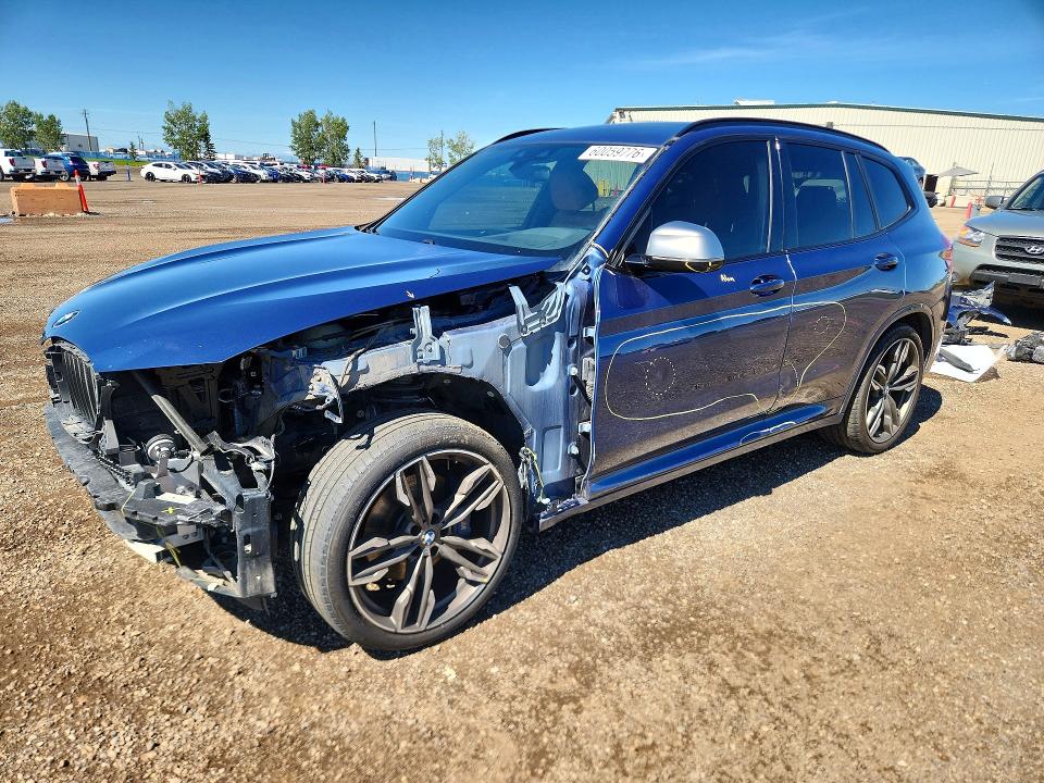 2018 BMW X3 VIN 5UXTS3C58J0Y94362 COPART salvage auction — SIDE, AB - BOS - SALVAGE, sold $1,350 on 2026-07-21 (photo 1)