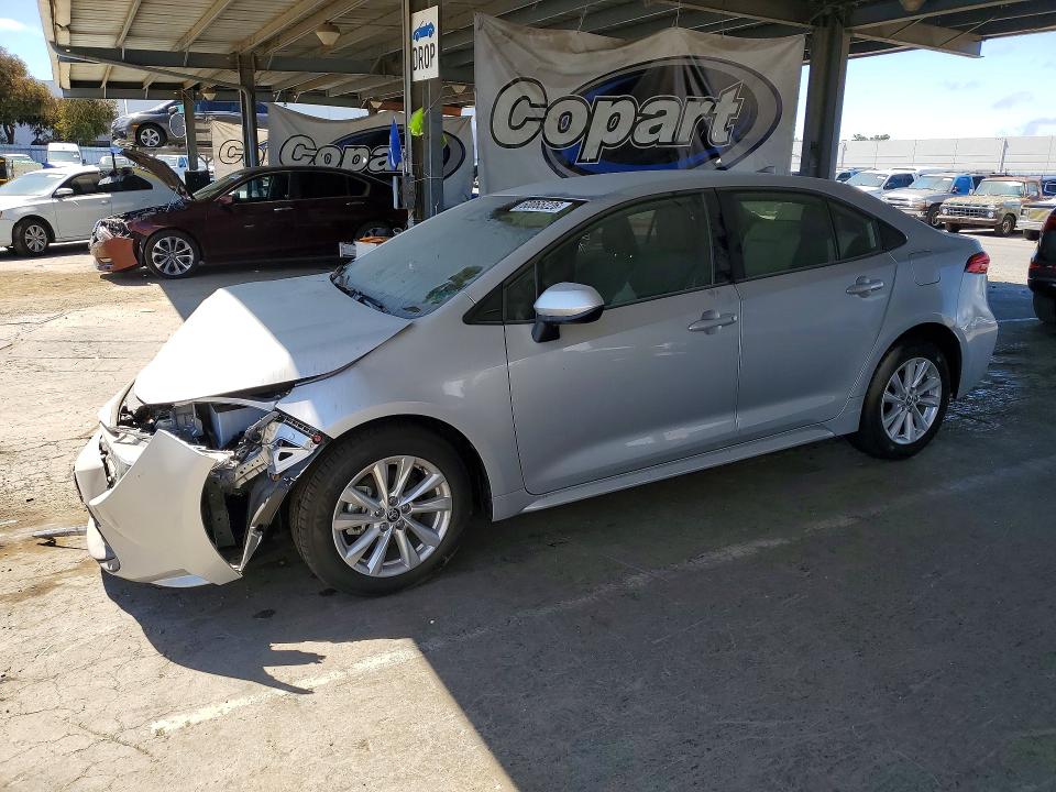 2026 Toyota Corolla VIN JTDBCMFE8T3148765 COPART salvage auction — FRONT END, Ca - Salvage Certificate, sold $7,500 on 2026-07-16 (photo 1)