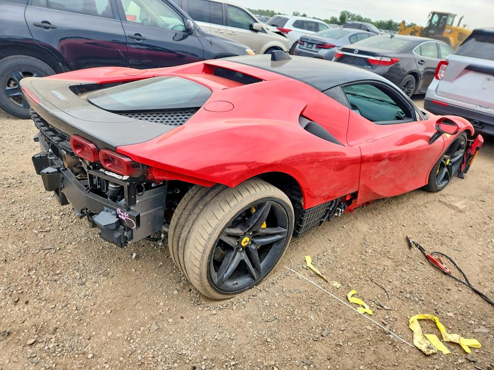 2021 Ferrari VIN ZFF95NLA2M0263155 COPART salvage auction — FRONT END, Il - Salvage Certificate, sold $92,000 on 2026-09-03 (photo 3)