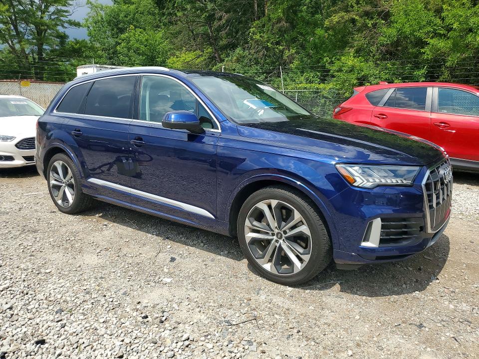 2022 Audi Q7 VIN WA1VXBF76ND006025 COPART salvage auction — HAIL, Oh - Cert Of Title-Salvage, sold $14,700 on 2026-07-15 (photo 4)