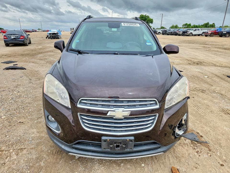 2015 Chevrolet Trax VIN KL7CJNSB5FB217687 COPART salvage auction — FRONT END, Tx - Salvage Vehicle Title, sold $925 on 2026-07-22 (photo 5)