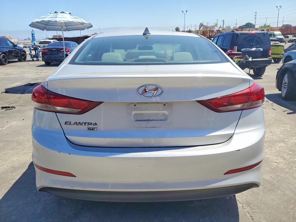2017 Hyundai Elantra VIN KMHD74LF0HU429630 COPART salvage auction — VANDALISM, Ca - Salvage Certificate, sold $525 on 2026-07-22 (photo 6)