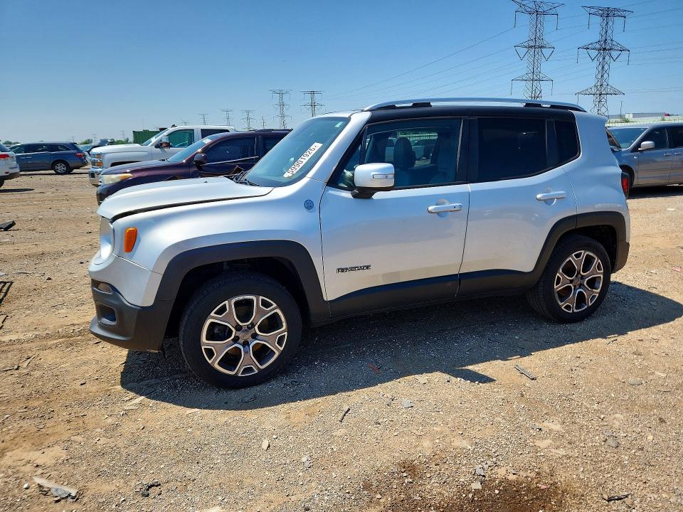 2015 Jeep Renegade VIN ZACCJBDT0FPB60200 COPART salvage auction — FRONT END, Il - Salvage Certificate, sold $1,900 on 2026-08-15 (photo 1)