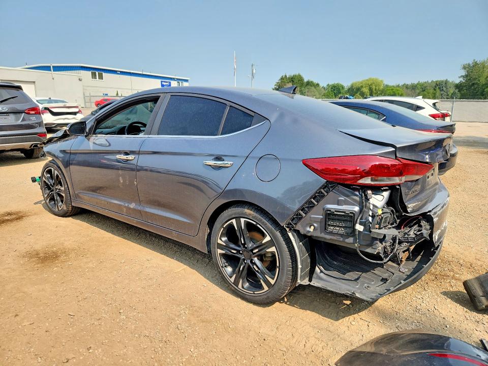 2018 Hyundai Elantra VIN KMHD84LF5JU497554 COPART salvage auction — FRONT END, Salvage Title, sold $200 on 2026-07-21 (photo 2)