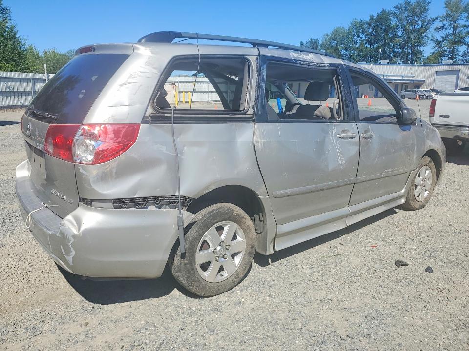 2006 Toyota Sienna VIN 5TDZA23C16S460974 COPART salvage auction — ROLLOVER, WA - BILL OF SALE, sold $350 on 2026-07-27 (photo 3)