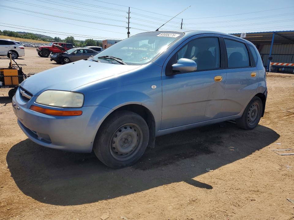 2006 Chevrolet Aveo VIN KL1TD66646B651717 COPART salvage auction — SIDE, CO - SALVAGE TITLE, sold $250 on 2026-07-27 (photo 1)