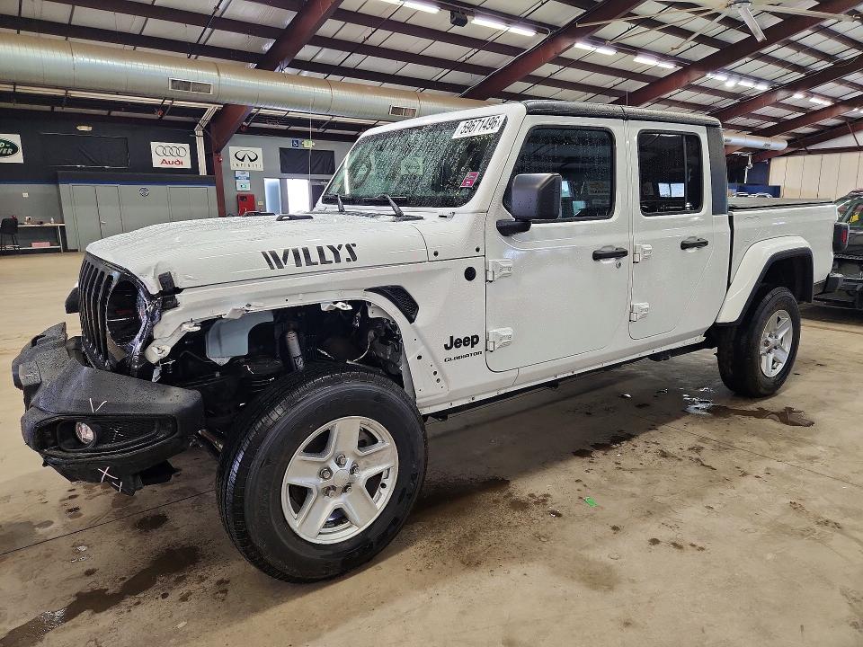 2021 Jeep Gladiator VIN 1C6HJTAG9ML562441 COPART salvage auction — FRONT END, Ma - Cert Of Title-Salvage, sold $12,000 on 2026-08-15 (photo 1)