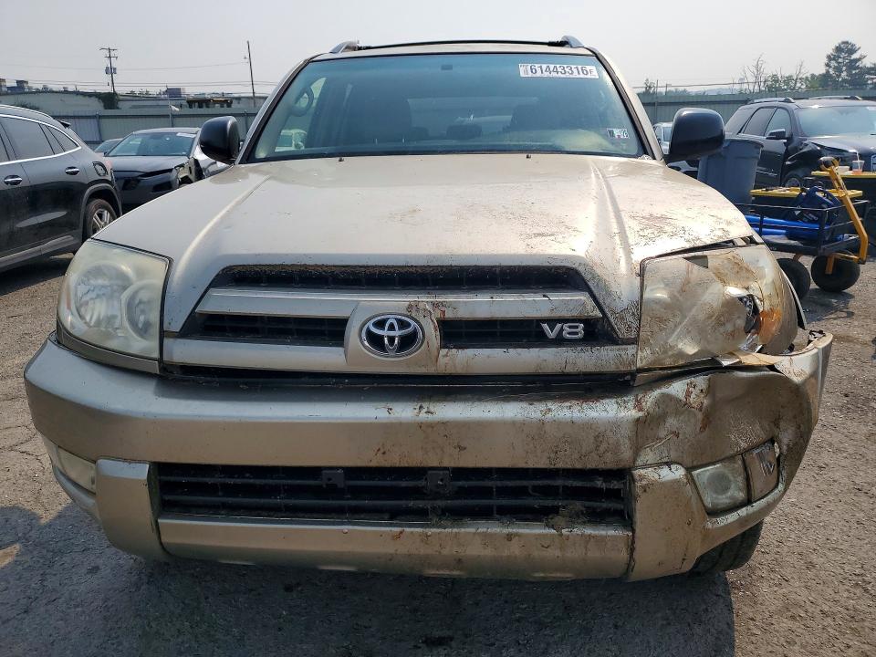 2004 Toyota 4runner VIN JTEBT14R048013512 COPART salvage auction — FRONT END, Pa - Certificate Of Salvage, sold $2,200 on 2026-07-31 (photo 5)