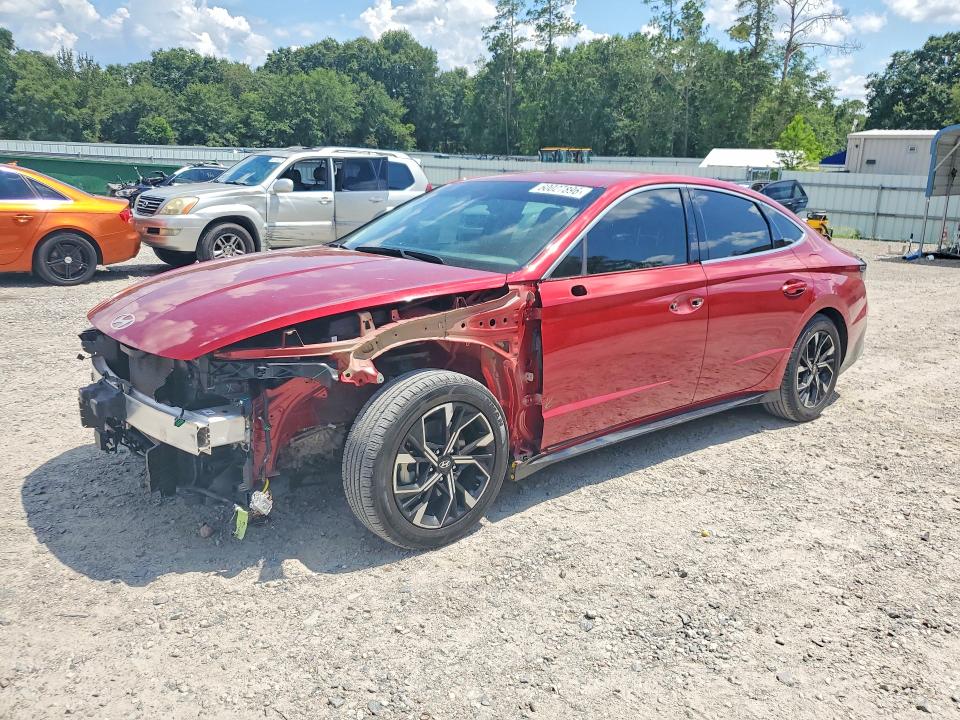 2025 Hyundai Sonata VIN KMHL64JA4SA432271 COPART salvage auction — FRONT END, Ga - Cert Of Title-Salvage, sold $6,700 on 2026-07-14 (photo 1)
