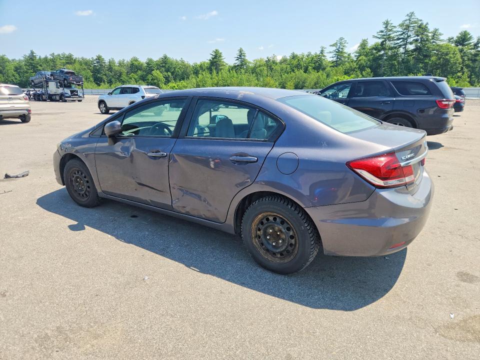 2015 Honda Civic VIN 19XFB2F51FE296049 COPART salvage auction — SIDE, Me - Certificate Of Title, sold $900 on 2026-07-10 (photo 2)
