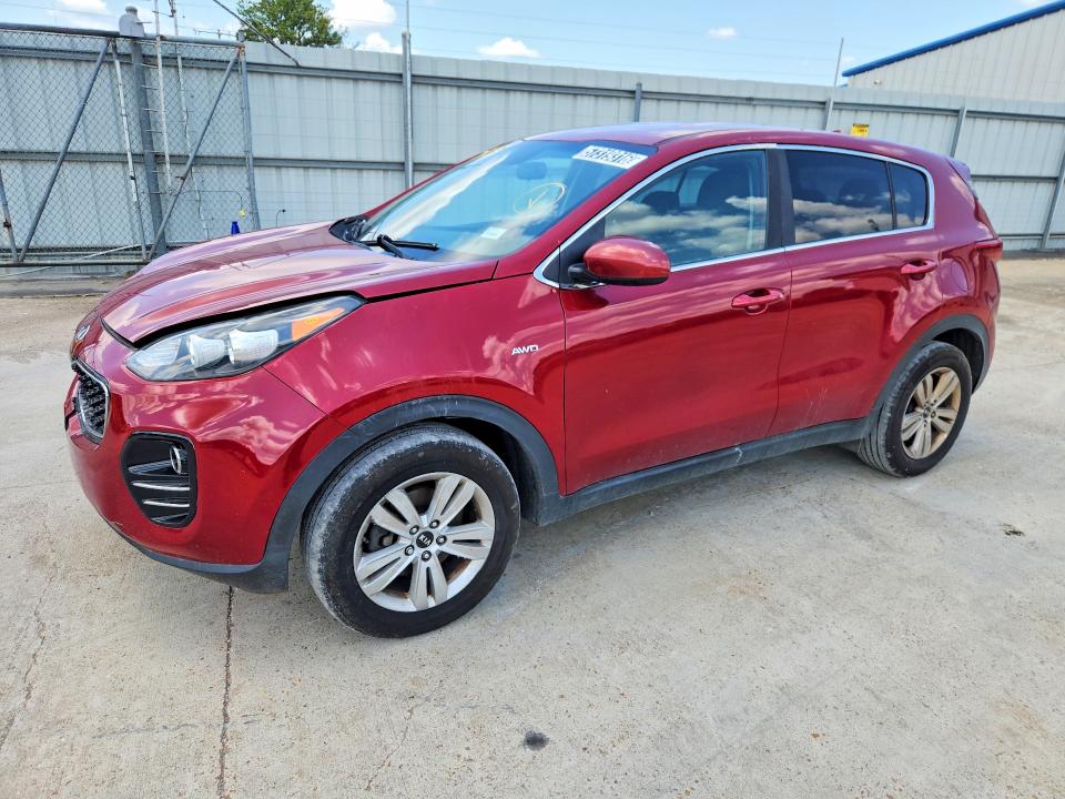 2019 Kia Sportage VIN KNDPMCAC3K7605248 COPART salvage auction — FRONT END, MS - CERTIFICATE OF TITLE, sold $2,000 on 2026-07-16 (photo 1)