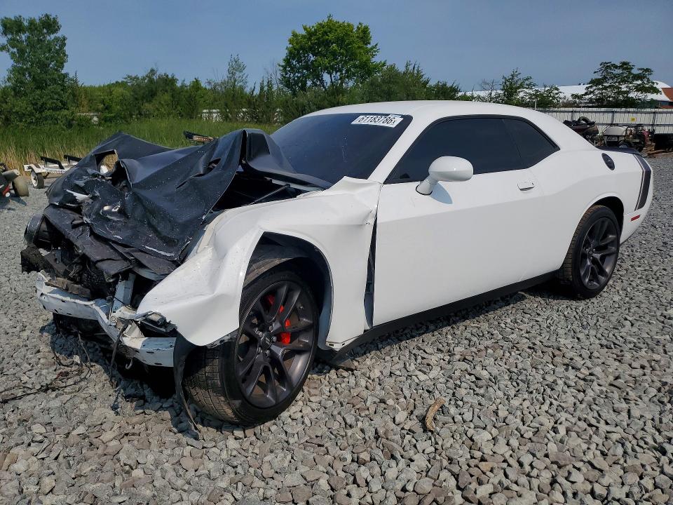 2022 Dodge Challenger VIN 2C3CDZFJ6NH247438 COPART salvage auction — FRONT END, Salvage Title, sold $9,000 on 2026-08-20 (photo 1)