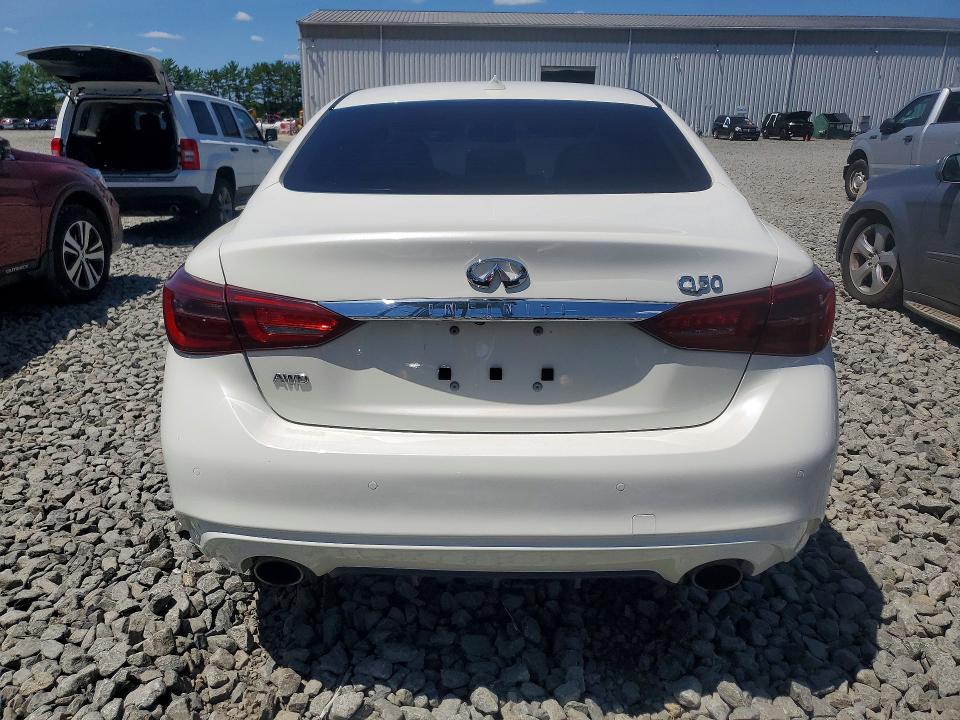 2021 Infiniti Q50 VIN JN1EV7BR2MM752036 COPART salvage auction — NORMAL WEAR, Wv - Certificate Of Title (P), sold $1,400 on 2026-07-29 (photo 6)