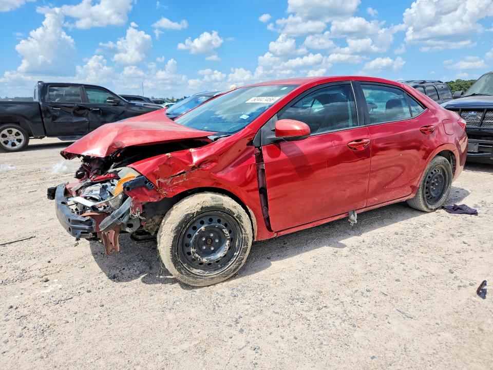 2014 Toyota Corolla VIN 5YFBURHE7EP112843 COPART salvage auction — FRONT END, TX - SALVAGE VEHICLE TITLE (P), sold $1,100 on 2026-07-17 (photo 1)
