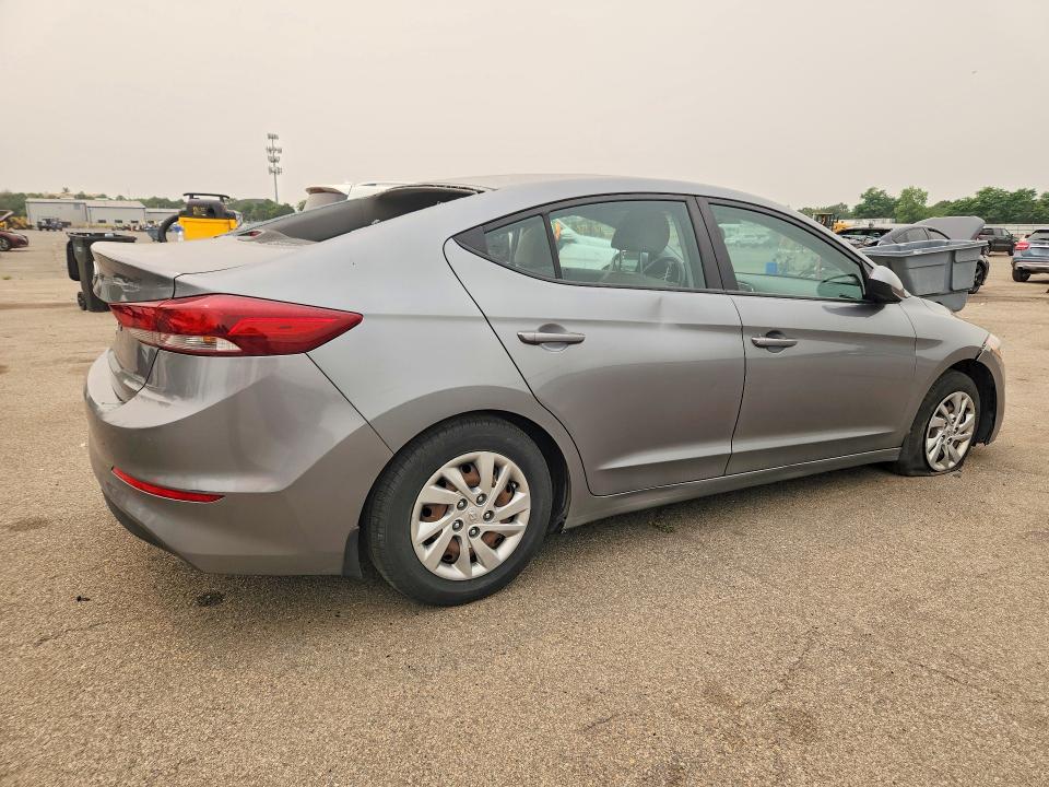 2018 Hyundai Elantra VIN KMHD74LF6JU575195 COPART salvage auction — VANDALISM, Salvage Title, sold $80 on 2026-07-22 (photo 3)