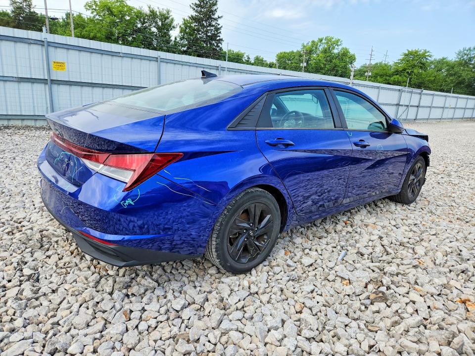 2021 Hyundai Elantra VIN 5NPLM4AG7MH029427 COPART salvage auction — FRONT END, Oh - Certificate Of Title (P), sold $2,850 on 2026-07-21 (photo 3)