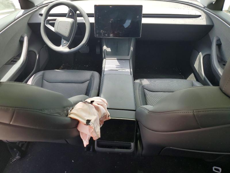 2025 Tesla Model 3 VIN 5YJ3E1EA7SF953332 COPART salvage auction — FRONT END, Tx - Salvage Vehicle Title, sold $7,900 on 2026-07-28 (photo 8)