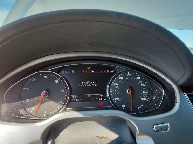 2013 Audi A8 VIN WAUAGAFD7DN030439 COPART salvage auction — FRONT END, LA - CERT OF TITLE-SALVAGE (P), sold $1,250 on 2026-07-27 (photo 9)