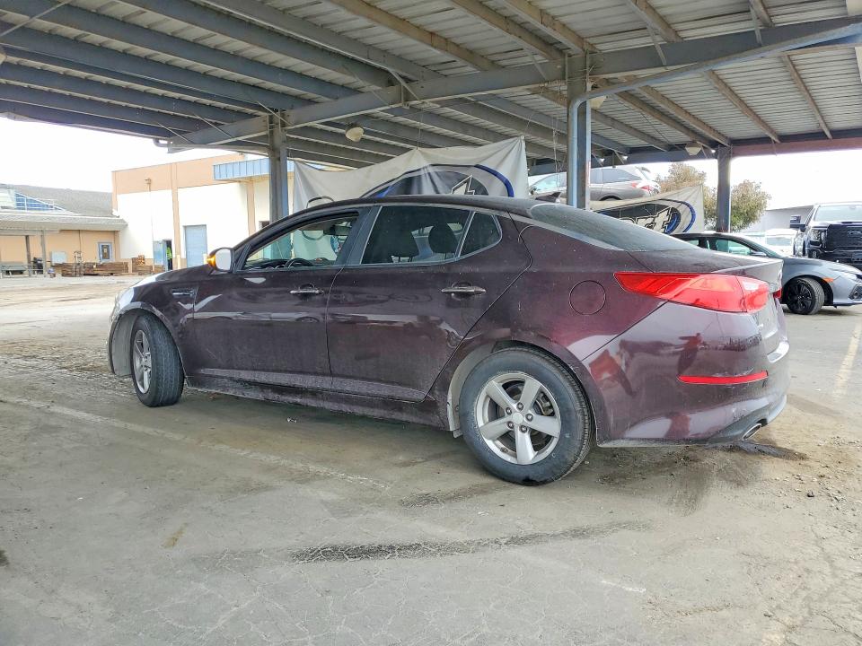 2014 Kia VIN 5XXGM4A72EG280032 COPART salvage auction — VANDALISM, Ca - Salvage Certificate, sold $575 on 2026-07-14 (photo 2)