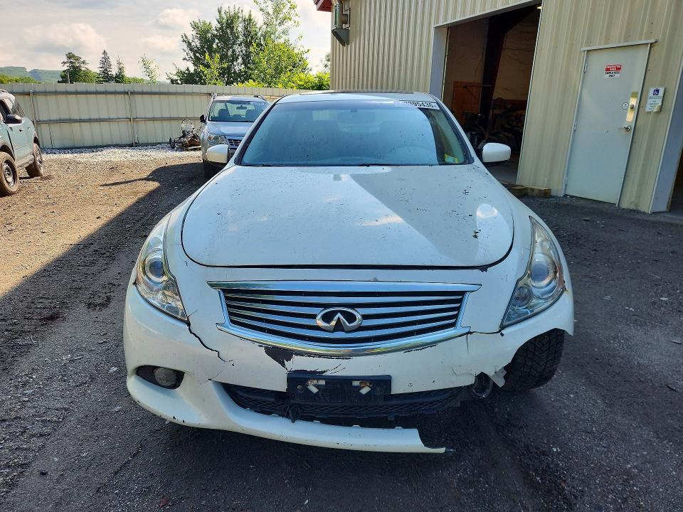 2011 Infiniti G37 VIN JN1CV6AR6BM350813 COPART salvage auction — FRONT END, Vt - Certificate Of Title, sold $750 on 2026-07-13 (photo 5)