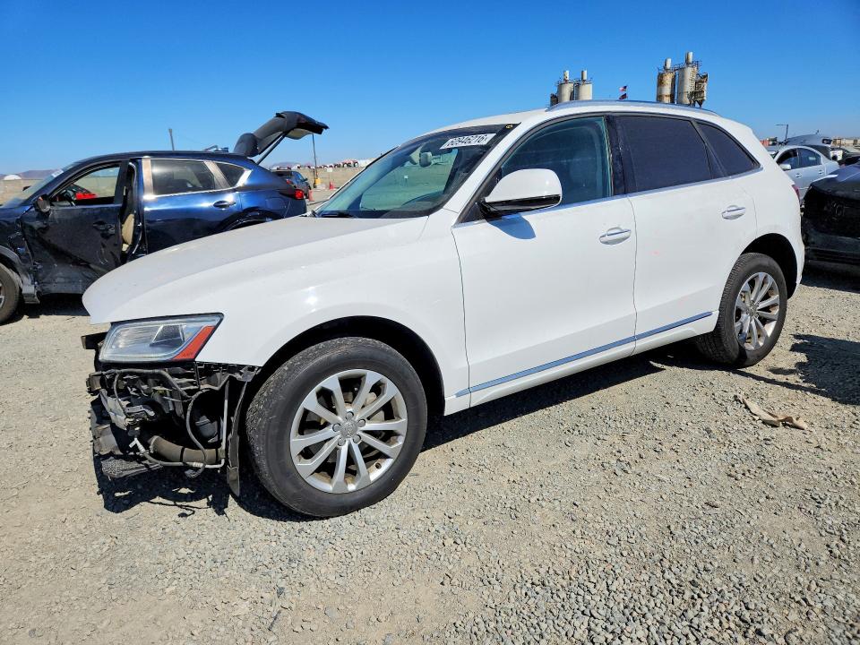 2015 Audi Q5 VIN WA1CFAFP1FA138990 COPART salvage auction — FRONT END, Ca - Salvage Certificate, sold $2,950 on 2026-08-28 (photo 1)