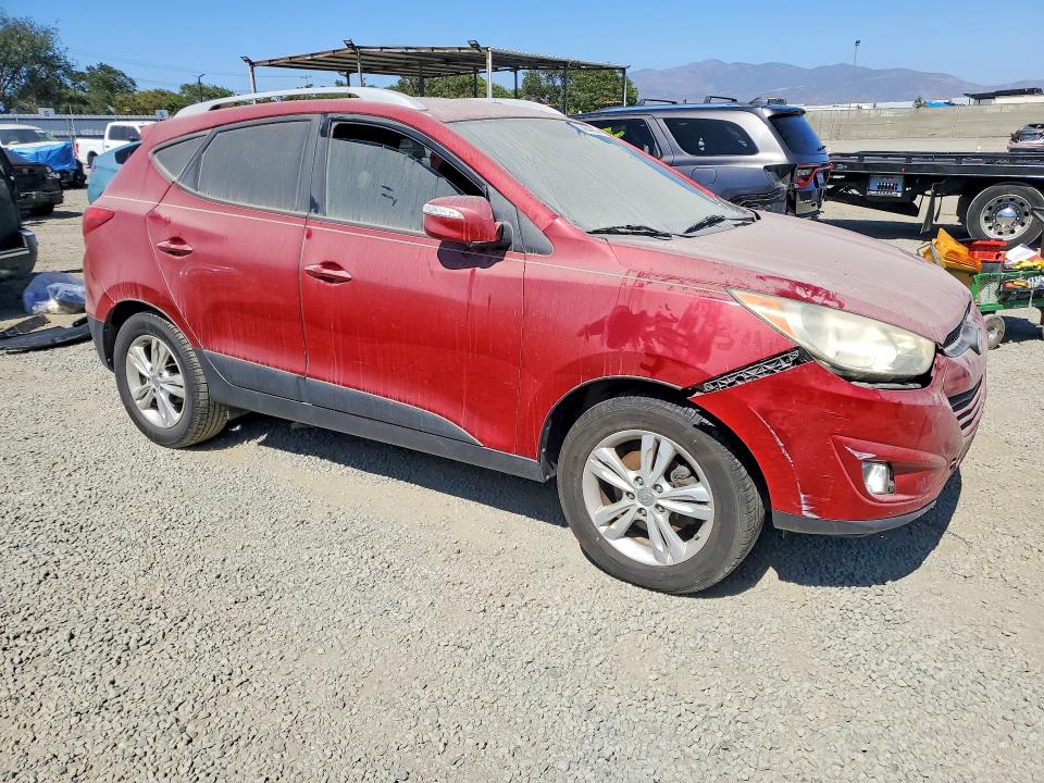 2013 Hyundai Tucson VIN KM8JU3AC5DU579659 COPART salvage auction — FRONT END, Ca - Lien Papers-Clean Or Ac, sold $1,100 on 2026-07-17 (photo 4)