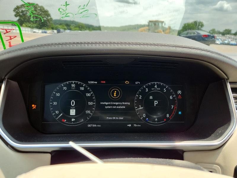 2019 Land rover RANGE ROVER VIN SALGS2RE3KA552116 COPART salvage auction — FRONT END, Wi - Certificate Of Title, sold $250 on 2026-07-21 (photo 9)