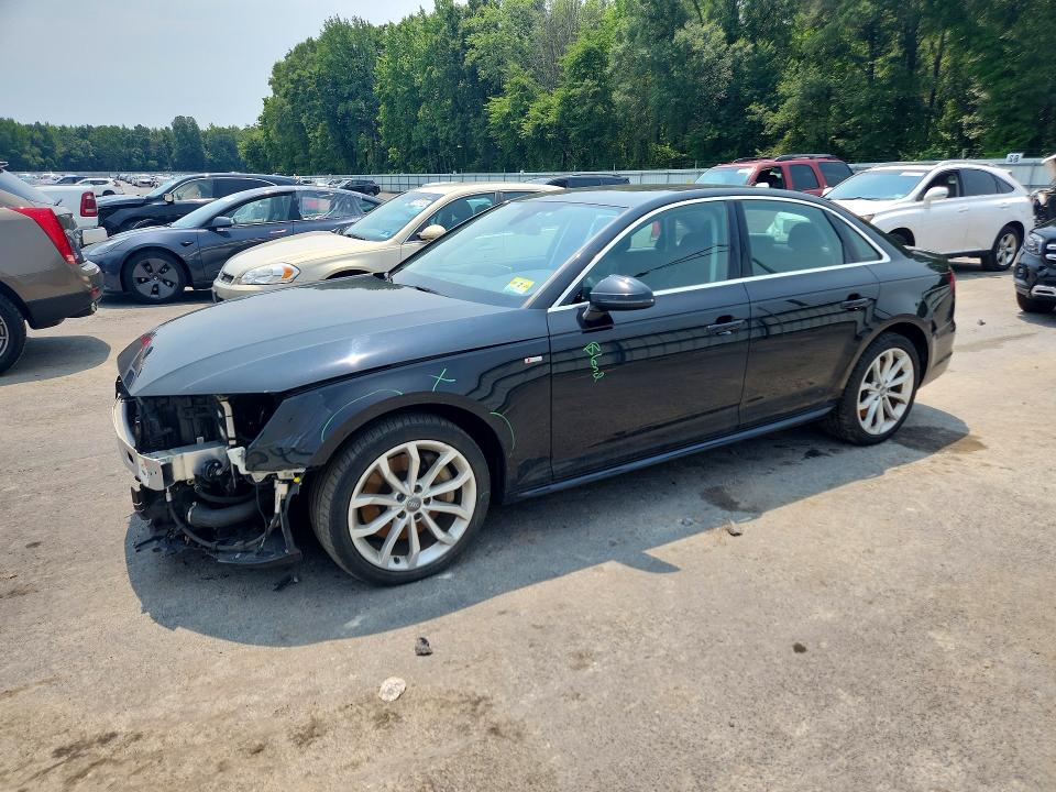 2019 Audi A4 VIN WAUENAF47KN002791 COPART salvage auction — FRONT END, Nj - Cert Of Title-Salvage, sold $1,600 on 2026-07-23 (photo 1)