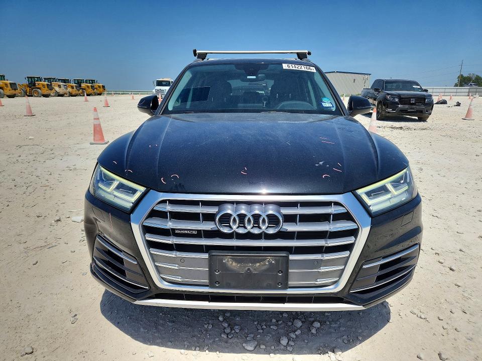 2019 Audi Q5 VIN WA1BNAFY0K2038391 COPART salvage auction — FRONT END, Tx - Salvage Vehicle Title, sold $7,800 on 2026-08-27 (photo 5)