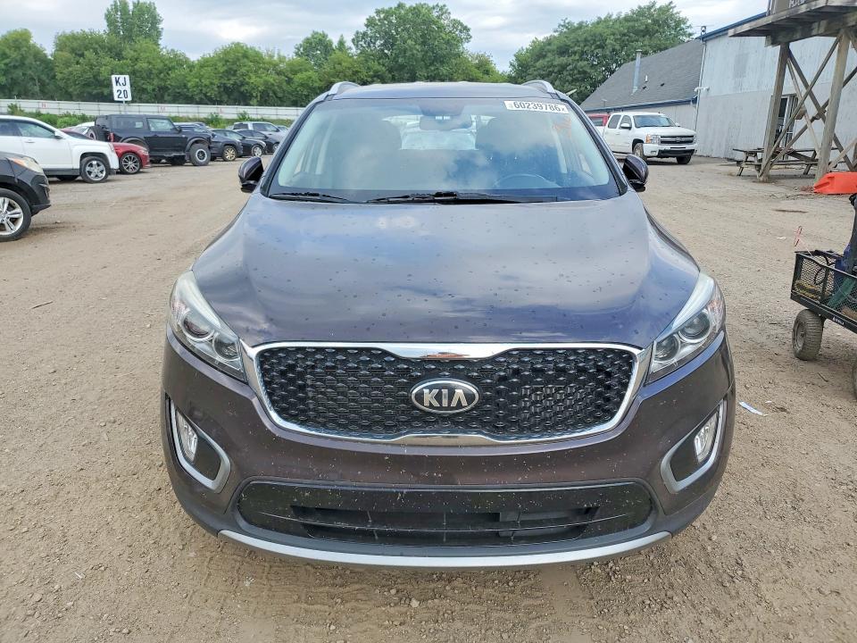 2017 Kia Sorento VIN 5XYPHDA12HG278829 COPART salvage auction — REAR END, Mi - Certificate Of Title, sold $400 on 2026-07-29 (photo 5)
