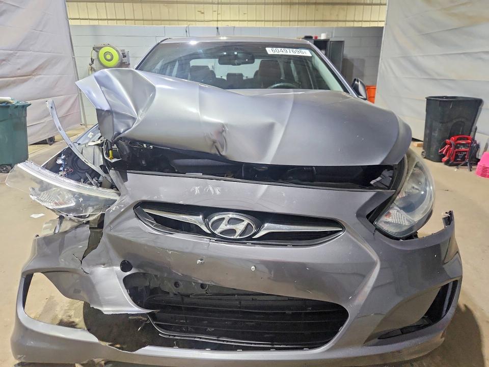 2013 Hyundai Accent VIN KMHCU4AEXDU468914 COPART salvage auction — FRONT END, Ma - Cert Of Title-Reconstrctd Coll, sold $90 on 2026-07-28 (photo 5)