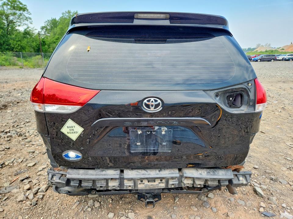 2014 Toyota Sienna VIN 5TDZK3DC2ES440992 COPART salvage auction — REAR END, Ny - Mv-907A Salvage Certificate, sold $500 on 2026-07-28 (photo 6)