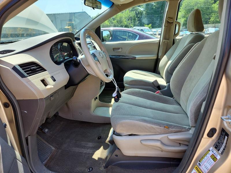 2013 Toyota Sienna VIN 5TDZK3DC2DS360929 COPART salvage auction — FRONT END, Ma - Certificate Of Title, sold $375 on 2026-07-27 (photo 7)