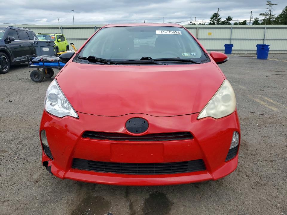 2012 Toyota Prius c VIN JTDKDTB30C1010256 COPART salvage auction — REAR END, Salvage Title, sold $175 on 2026-07-21 (photo 5)