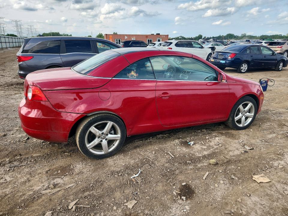 2007 Volkswagen Eos VIN WVWDA71F17V003769 COPART salvage auction — SIDE, Il - Salvage Certificate, sold $325 on 2026-08-06 (photo 3)