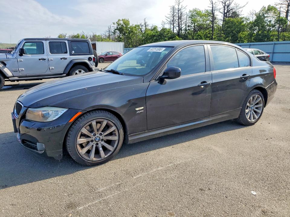 2011 BMW 3er VIN WBAPK7C5XBF087234 COPART salvage auction — REAR END, NY - MV-907A SALVAGE CERTIFICATE, sold $80 on 2026-07-27 (photo 1)