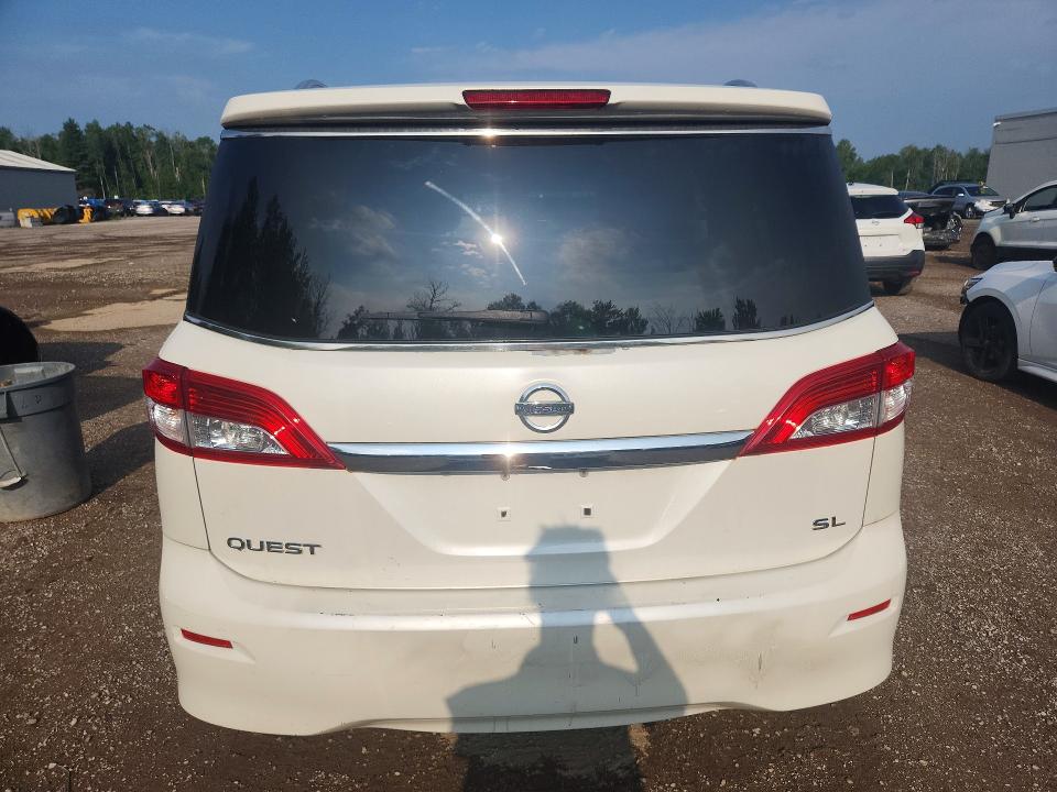 2013 Nissan Quest VIN JN8AE2KP5D9067257 COPART salvage auction — FRONT END, On - Permit No Brand - Unfit, sold $200 on 2026-07-30 (photo 6)