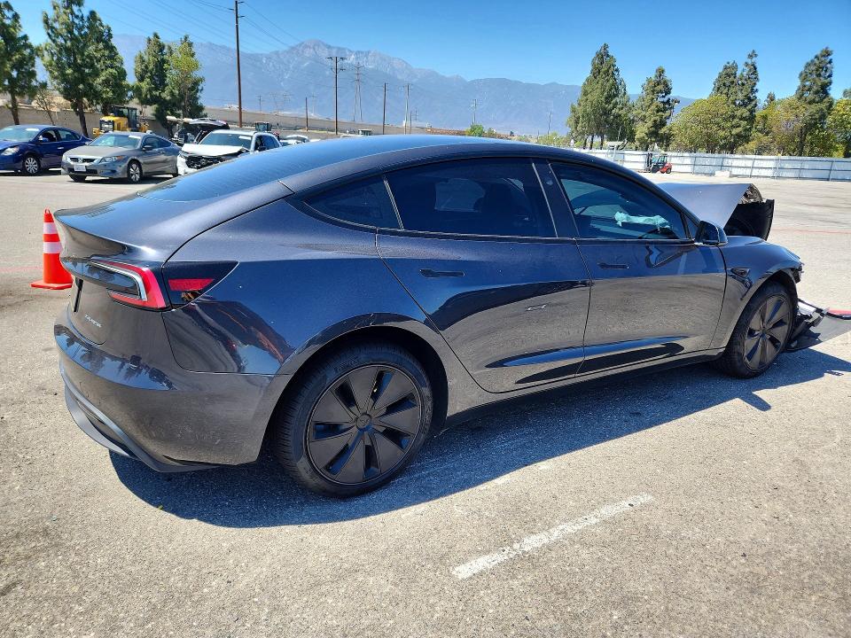 2024 Tesla Model 3 VIN 5YJ3E1EB8RF732633 COPART salvage auction — FRONT END, Salvage Title, sold $10,500 on 2026-09-01 (photo 3)
