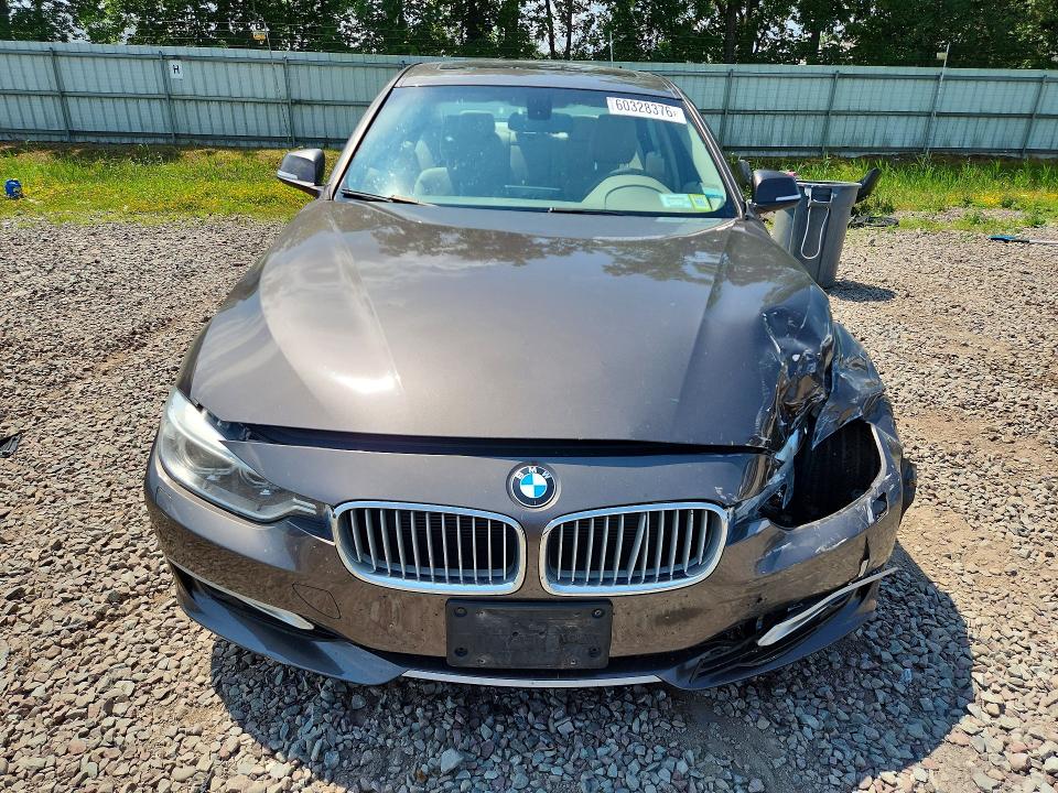 2013 BMW 3er VIN WBA3B9C52DF140800 COPART salvage auction — FRONT END, Ny - Mv-907A Salvage Certificate, sold $525 on 2026-07-22 (photo 5)