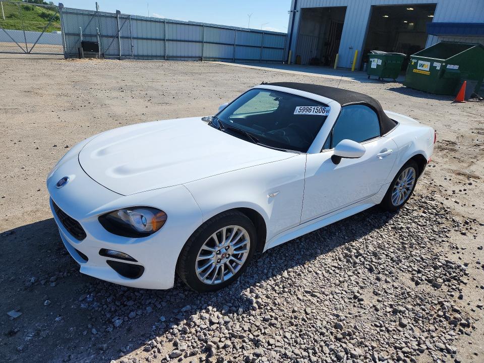 2017 Fiat 124 spider VIN JC1NFAEK8H0106130 COPART salvage auction — REAR END, Wi - Certificate Of Title, sold $4,850 on 2026-07-28 (photo 1)