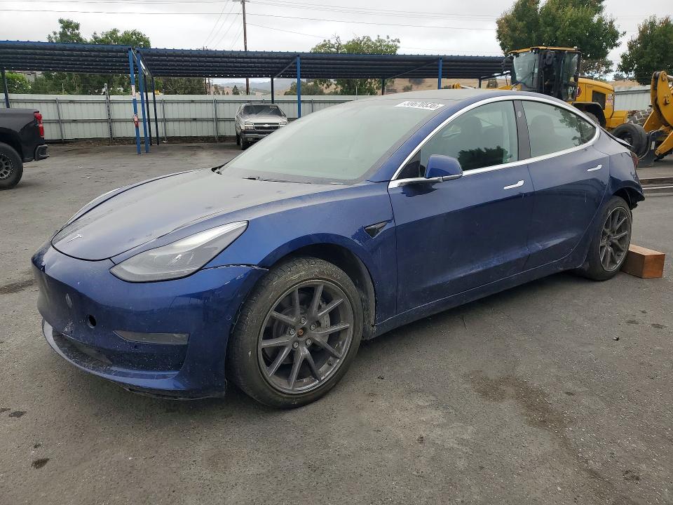 2019 Tesla Model 3 VIN 5YJ3E1EBXKF497156 COPART salvage auction — REAR END, Ca - Salvage Certificate, sold $3,650 on 2026-07-14 (photo 1)
